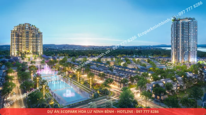 Tiện ích Ecopark Ninh Bình - Ecopark Hoa Lư Ninh Bình - Quảng trường nhạc nước ánh sáng