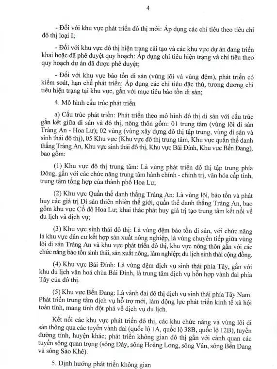 Phát triển khu đô thị phía Đông TP Hoa Lư