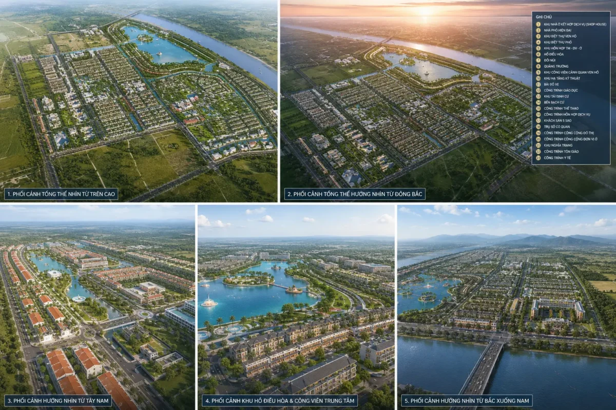 Phối cảnh dự án Ecopark Ninh Bình, những góc đặc biệt